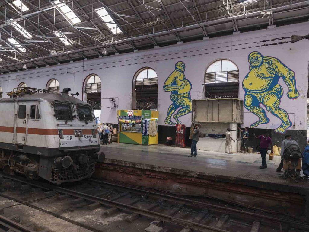 Mural painting at Chennai Central Station